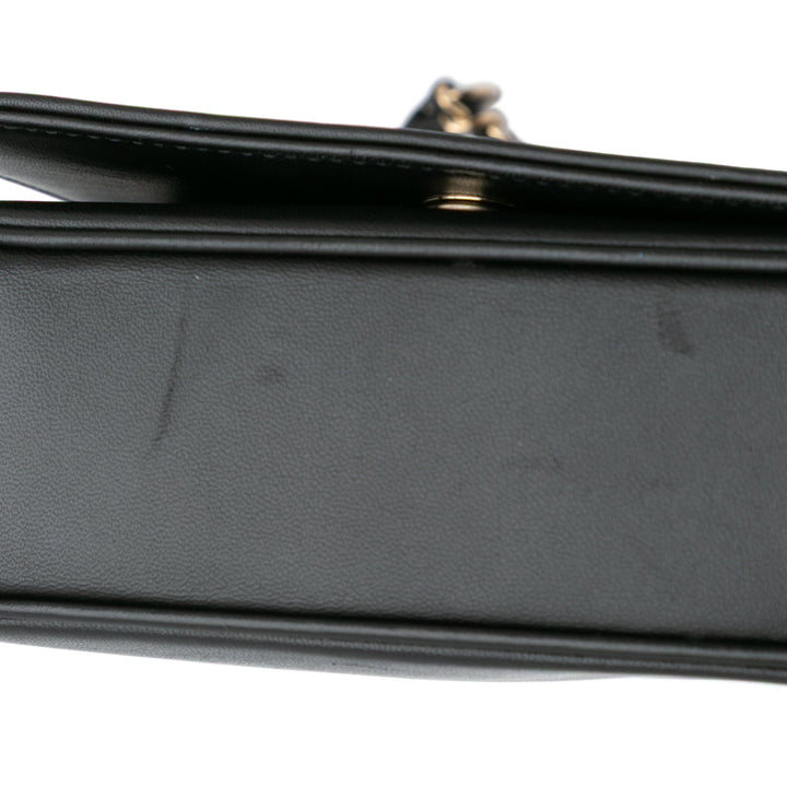 Lambskin CC Mania Flap Black - Gaby Paris