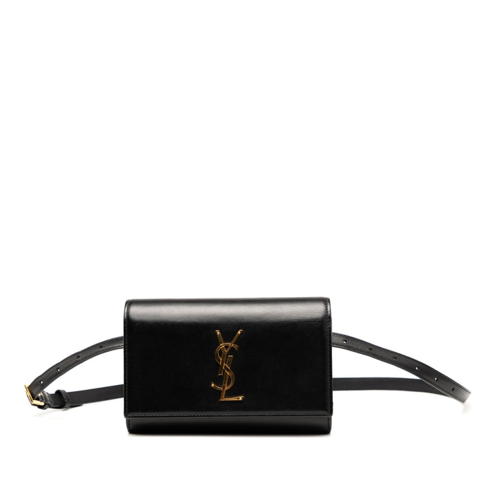 Saint Laurent Smooth Cuir de veau Monogram Kate Sac ceinture – GABY PARIS Authentique