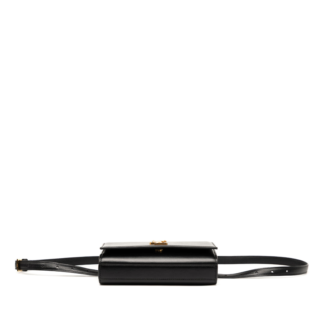 Saint Laurent Smooth Cuir de veau Monogram Kate Sac ceinture – GABY PARIS Authentique