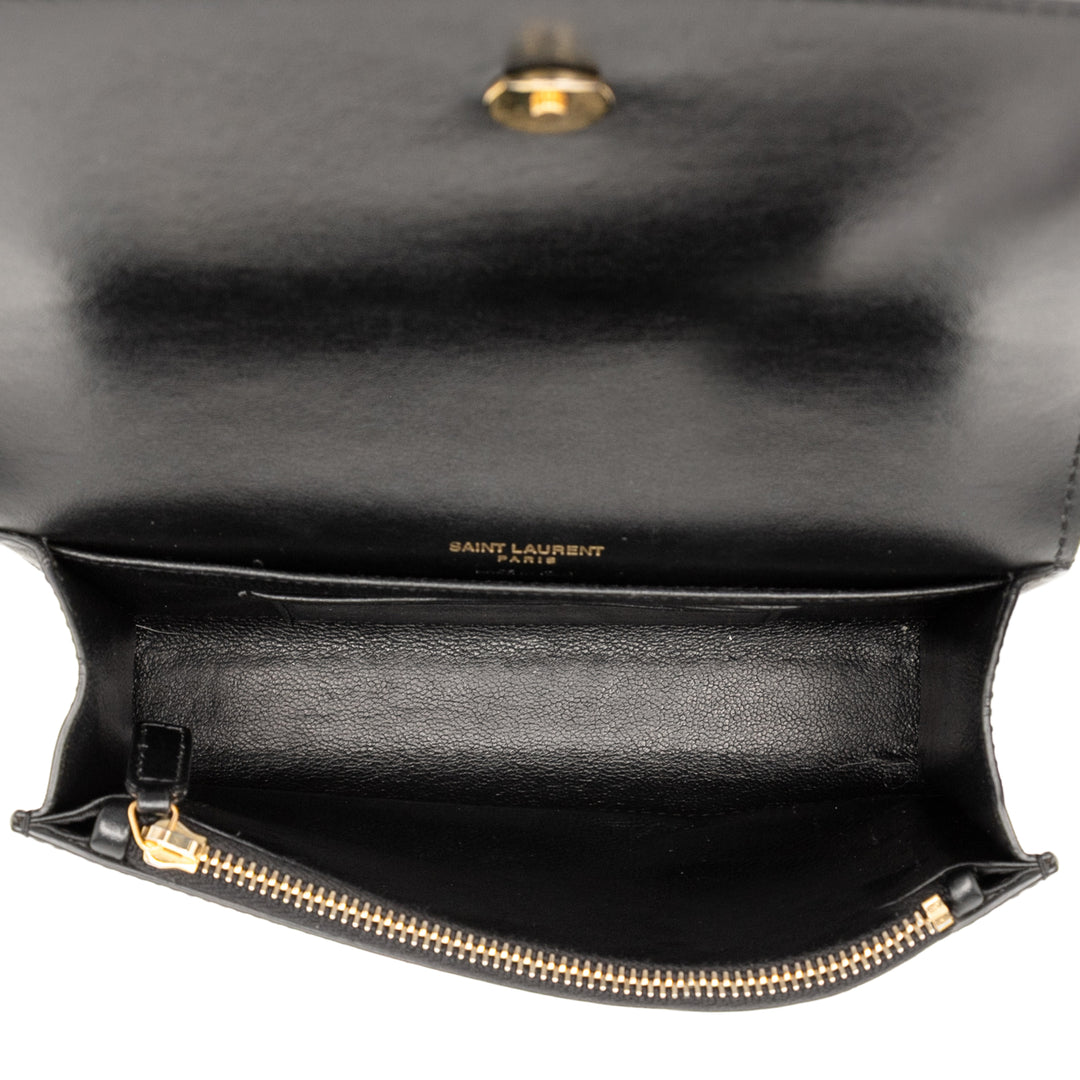 Saint Laurent Smooth Cuir de veau Monogram Kate Sac ceinture – GABY PARIS Authentique