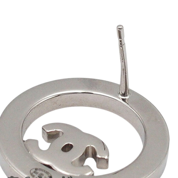 Chanel plaqué CC Rhinestones Rond fermoir poussette Boucles d’oreilles – GABY PARIS Authentique