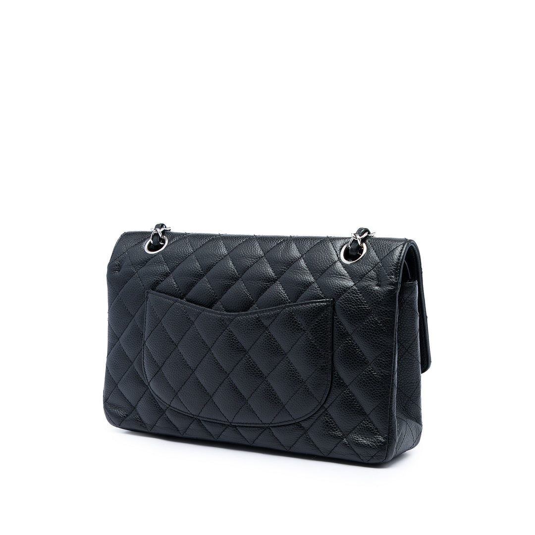 Chanel Sac porté épaule Classic Double rabat Moyen Cuir caviar Noir – vue 2 – GABY PARIS