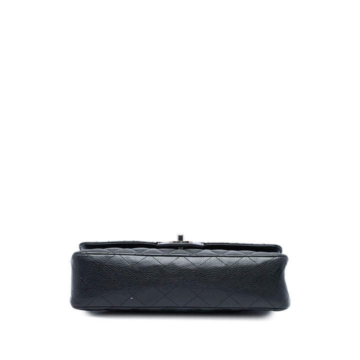 Chanel Sac porté épaule Classic Double rabat Moyen Cuir caviar Noir – vue 3 – GABY PARIS