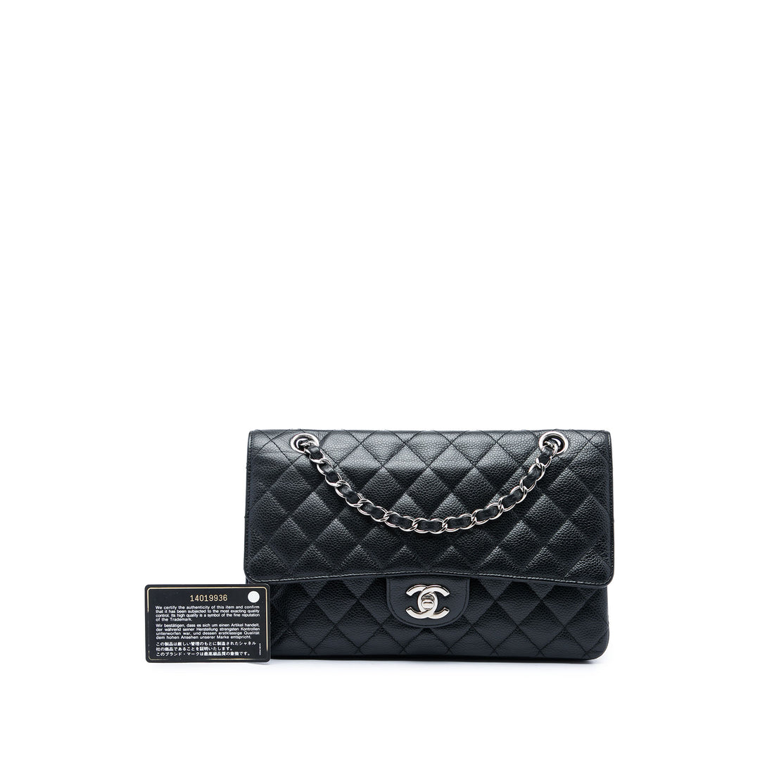 Chanel Sac porté épaule Classic Double rabat Moyen Cuir caviar Noir – vue 6 – GABY PARIS