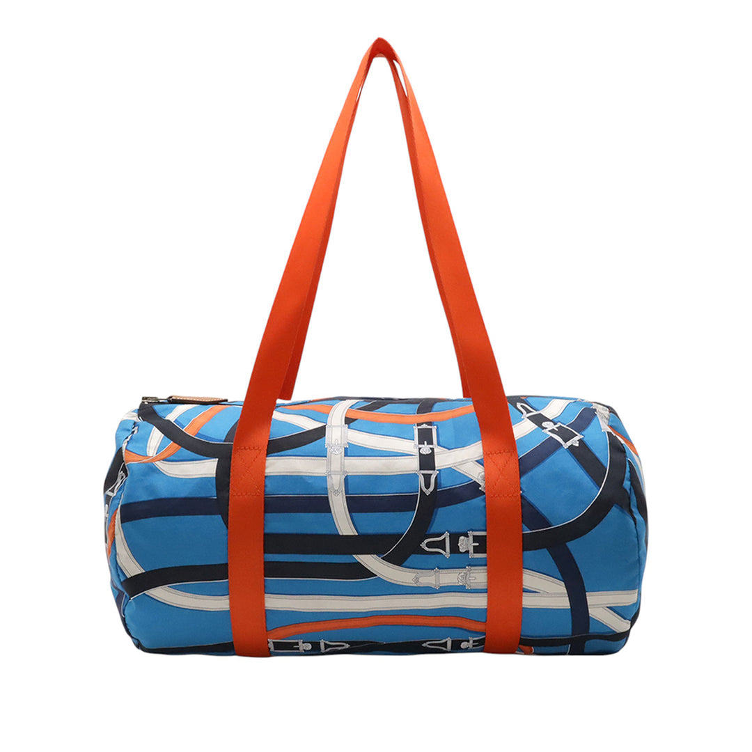 Hermès Soie et Barenia Cavalcadour Airsilk Duffle Sac 38