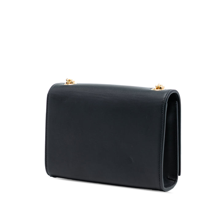 Saint Laurent Small Smooth Cuir de veau Monogram Kate Pompon Sac porté croisé