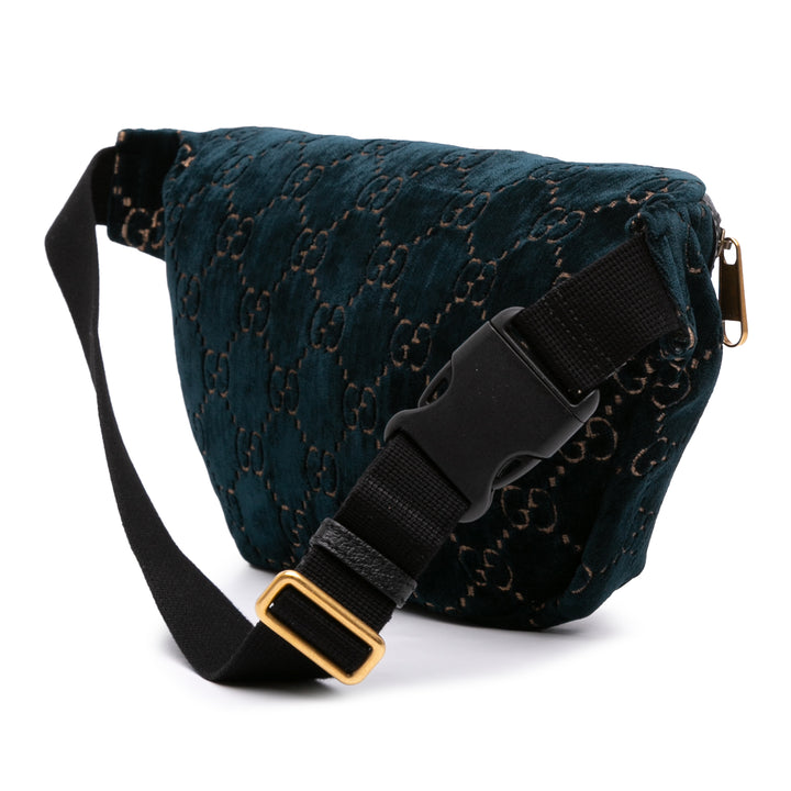 GG Ophidia Sac ceinture Bleu