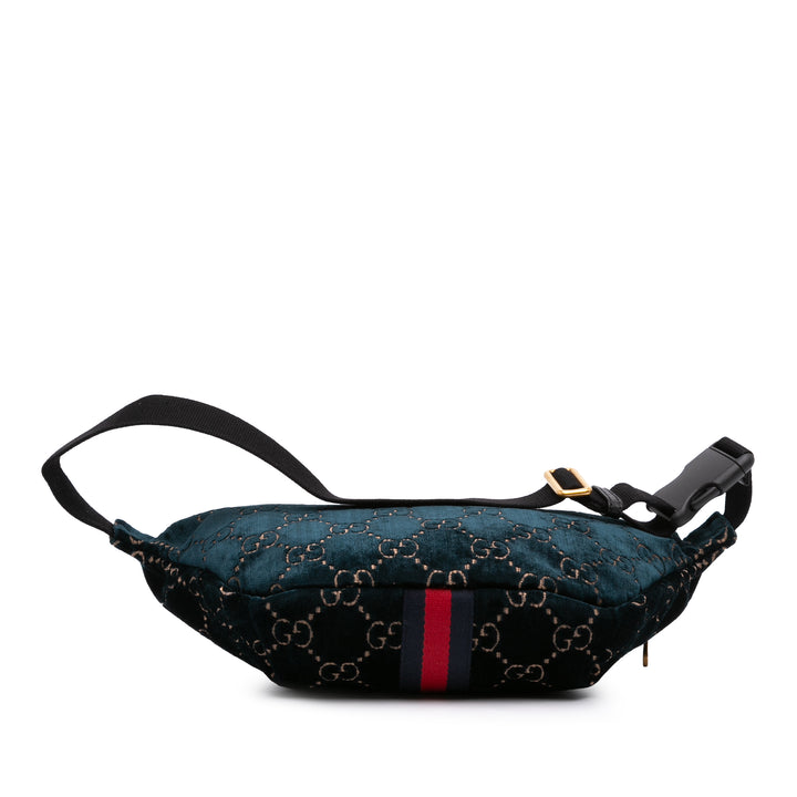 GG Ophidia Sac ceinture Bleu