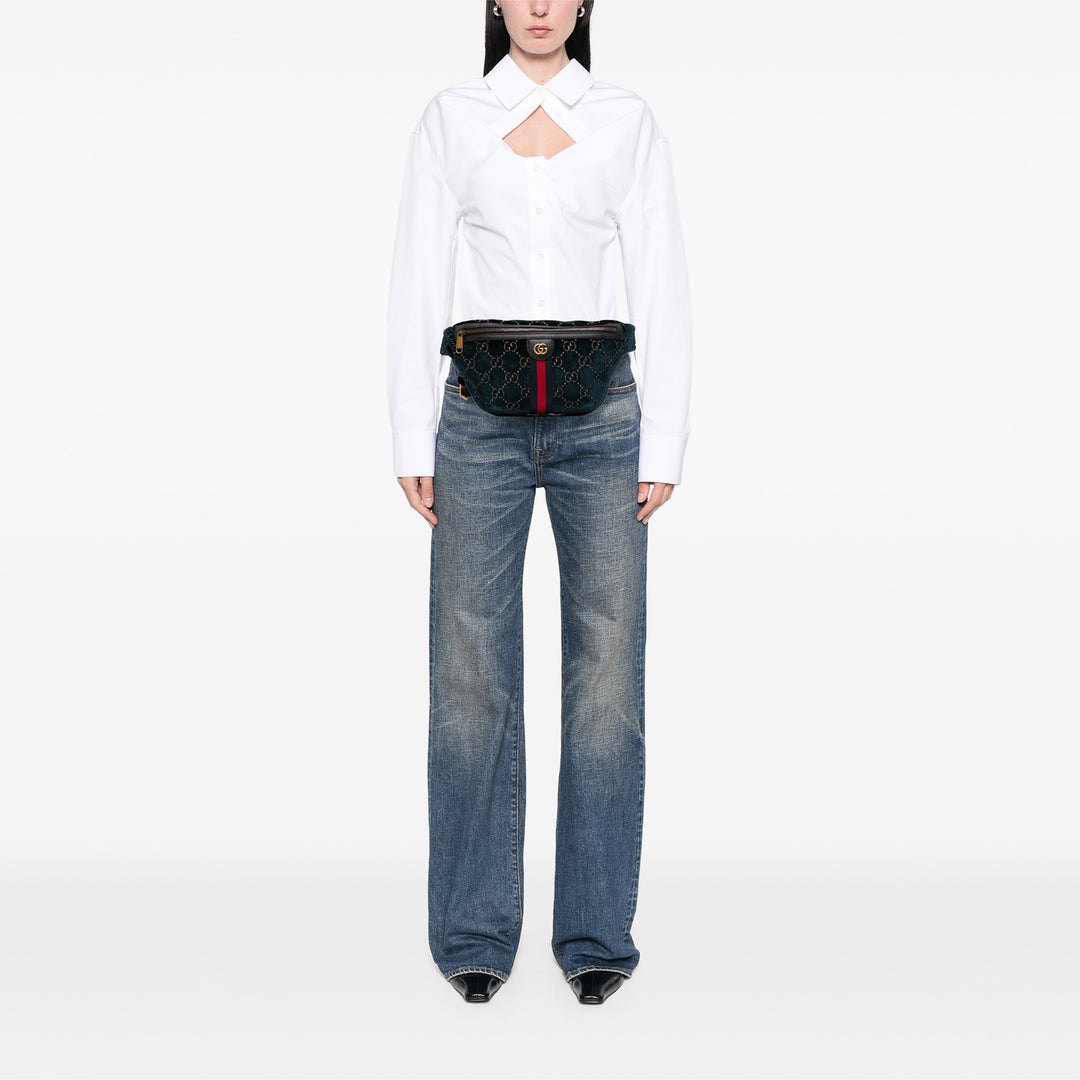 GG Ophidia Sac ceinture Bleu
