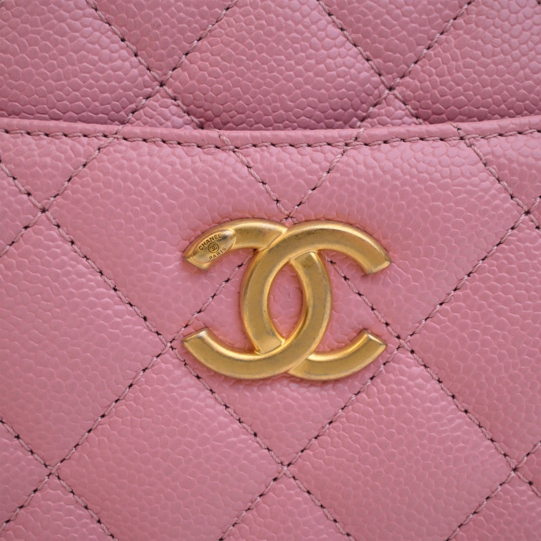 Matelassé Pick Me Up Vanity Petit Cuir caviar Rose