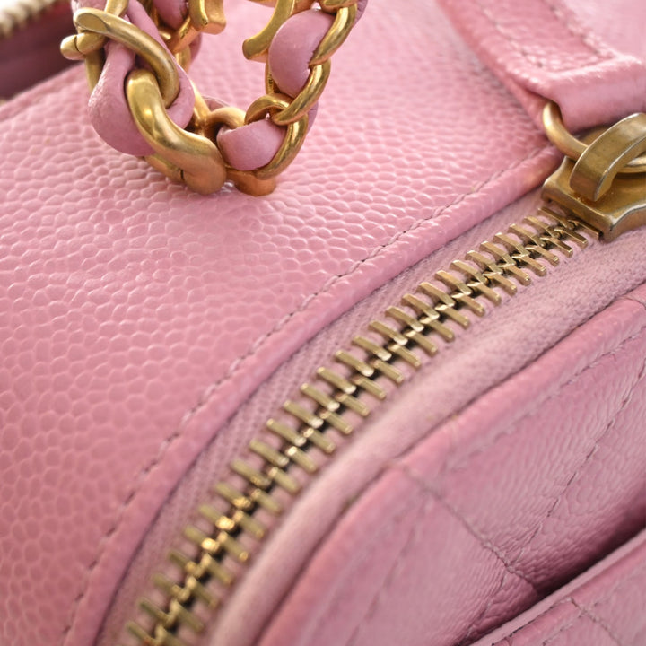 Matelassé Pick Me Up Vanity Petit Cuir caviar Rose