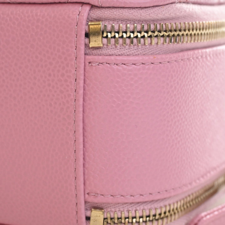 Matelassé Pick Me Up Vanity Petit Cuir caviar Rose