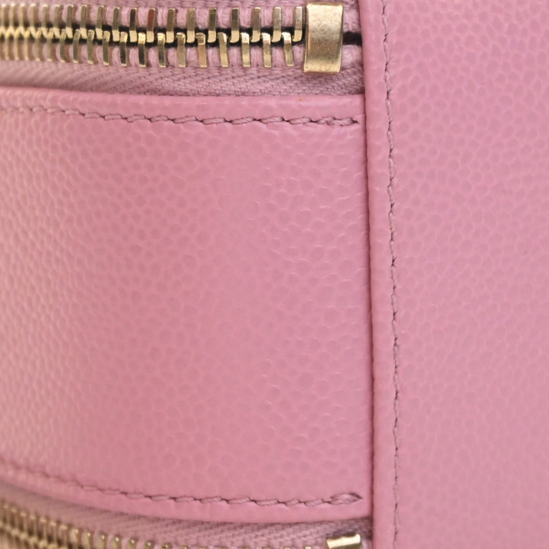 Matelassé Pick Me Up Vanity Petit Cuir caviar Rose