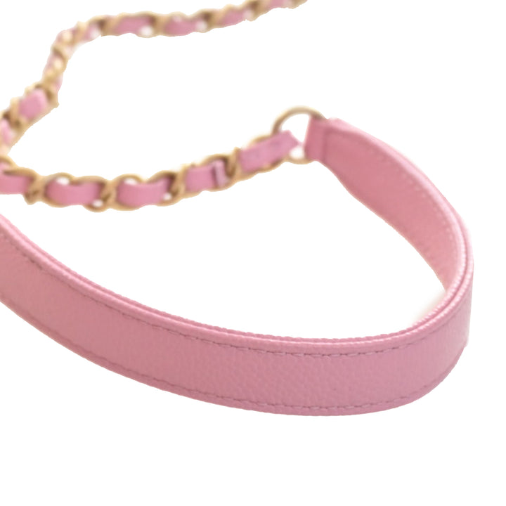 Matelassé Pick Me Up Vanity Petit Cuir caviar Rose