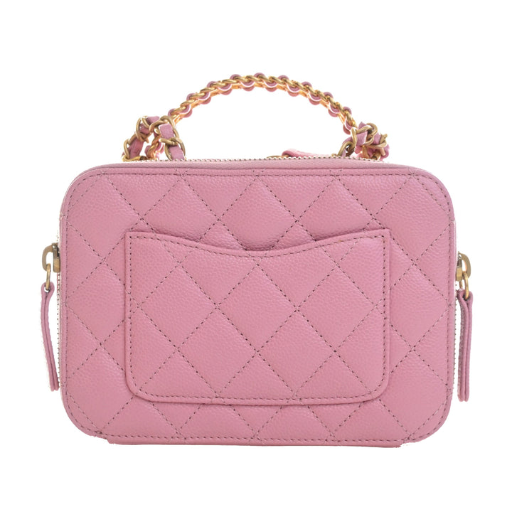 Matelassé Pick Me Up Vanity Petit Cuir caviar Rose
