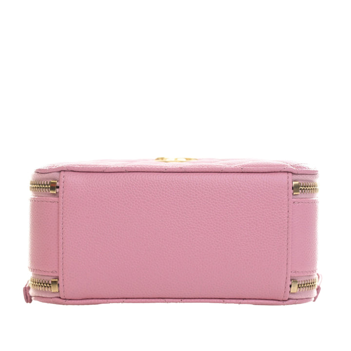 Matelassé Pick Me Up Vanity Petit Cuir caviar Rose