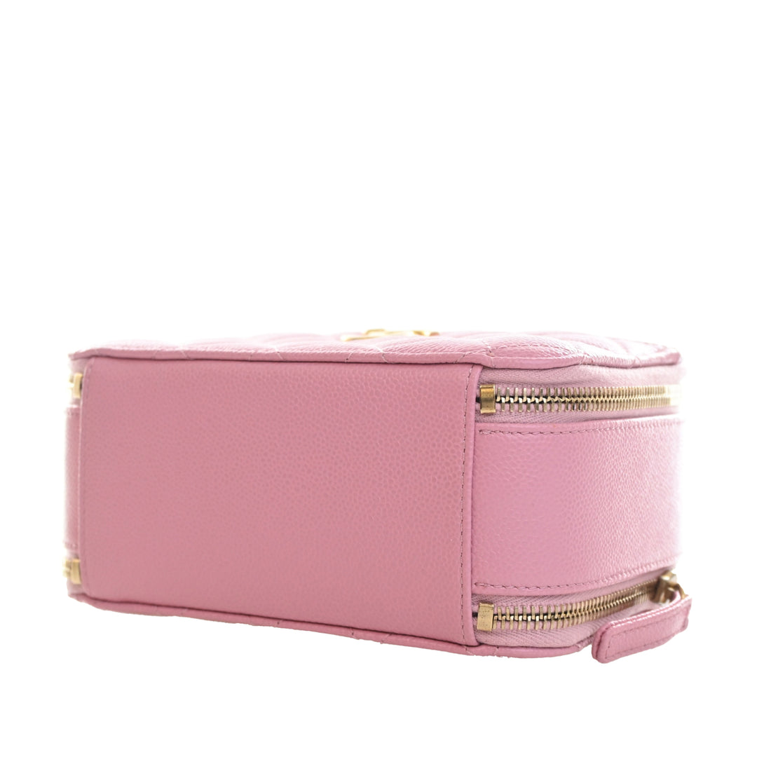 Matelassé Pick Me Up Vanity Petit Cuir caviar Rose