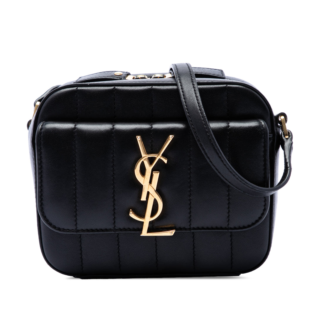 Saint Laurent Toy Matelassé Cuir d'agneau Vicky Sac caméra