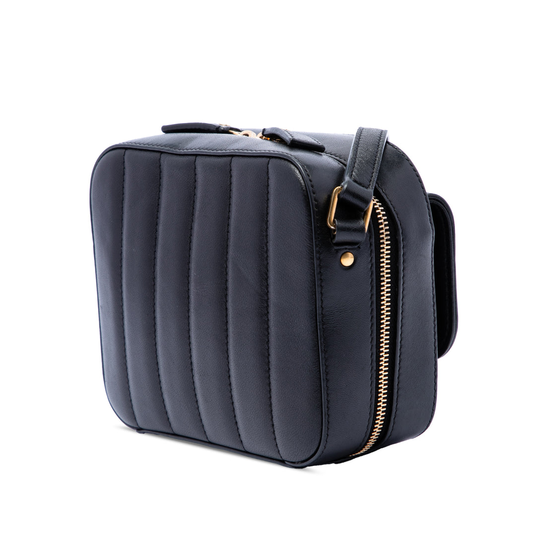 Saint Laurent Toy Matelassé Cuir d'agneau Vicky Sac caméra