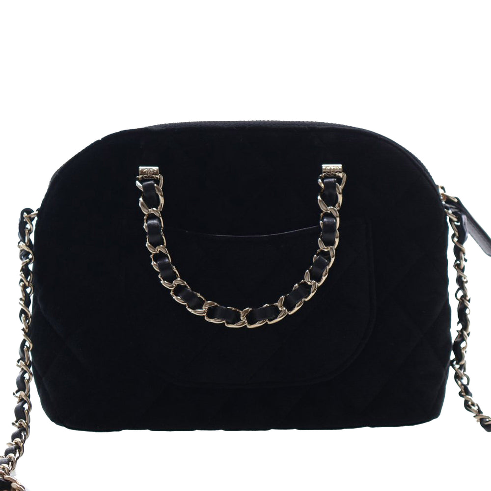 Chanel Pochette Matelassé Coco avec chaîne Noir – vue 2 – GABY PARIS