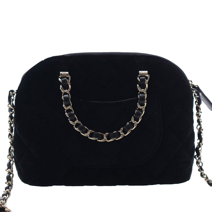 Chanel Pochette Matelassé Coco avec chaîne Noir – vue 2 – GABY PARIS