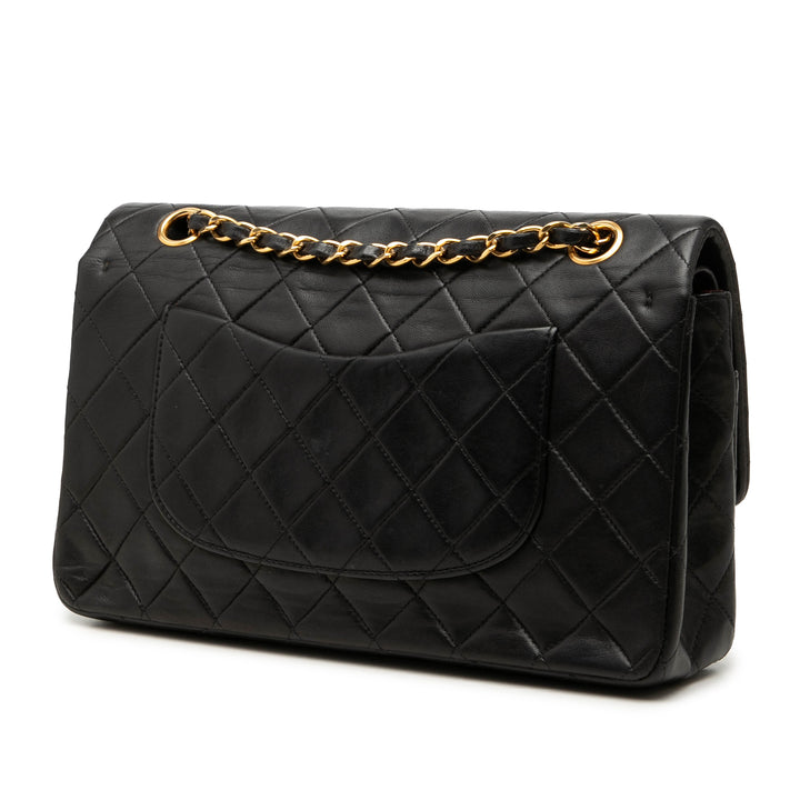 Chanel Classic Double rabat Moyen Cuir d'agneau Noir