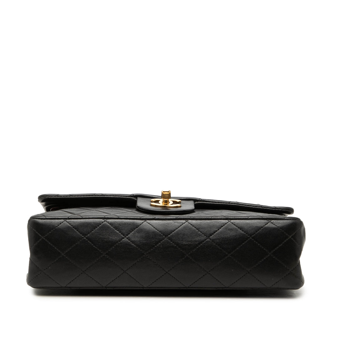 Chanel Classic Double rabat Moyen Cuir d'agneau Noir