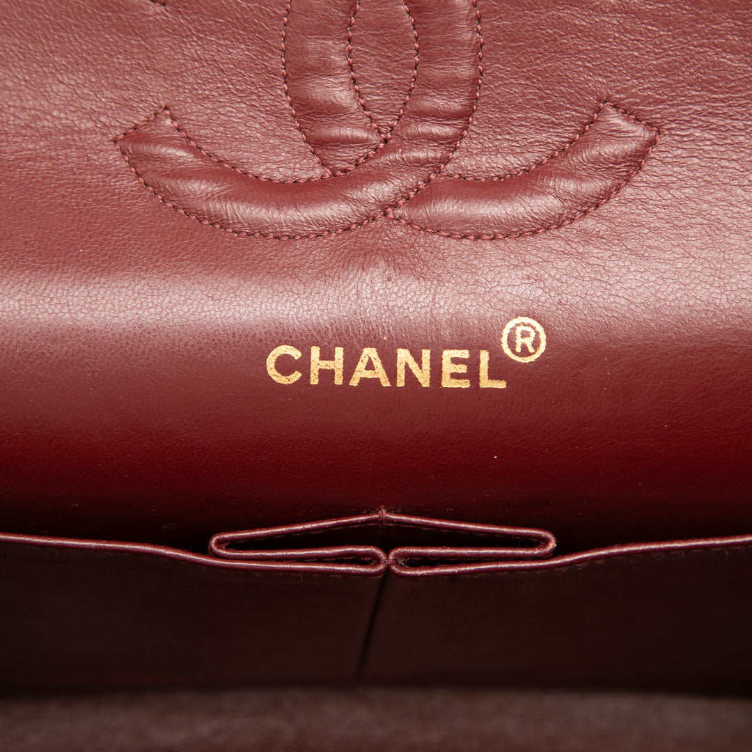 Chanel Classic Double rabat Moyen Cuir d'agneau Noir