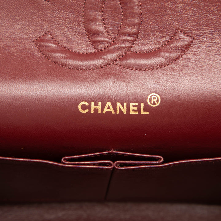 Chanel Classic Double rabat Moyen Cuir d'agneau Noir