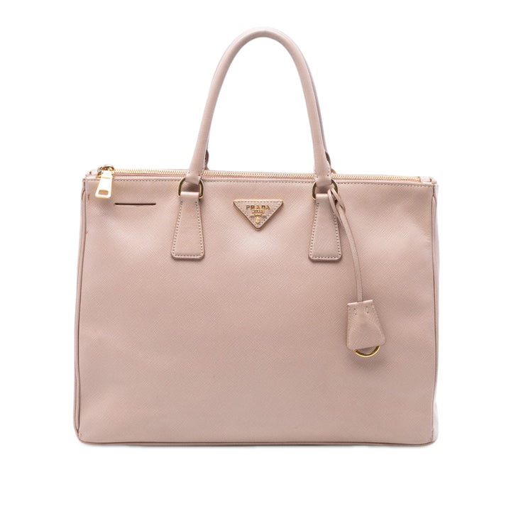 Prada Large Saffiano Lux Galleria Double Zip Sac