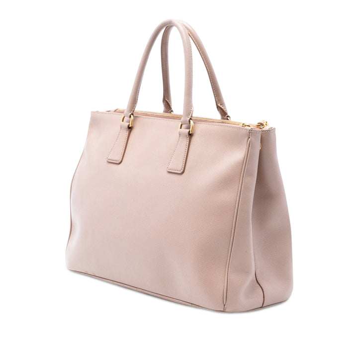 Prada Large Saffiano Lux Galleria Double Zip Sac