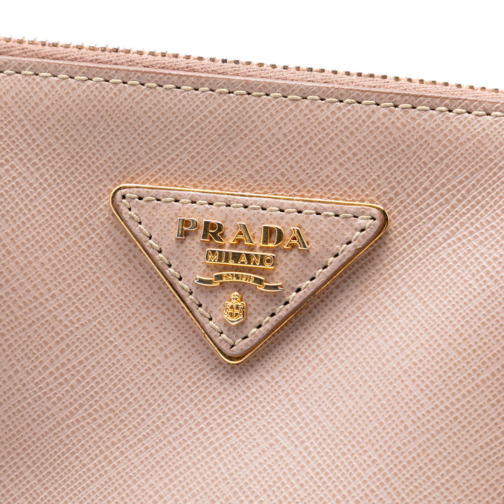 Prada Large Saffiano Lux Galleria Double Zip Sac