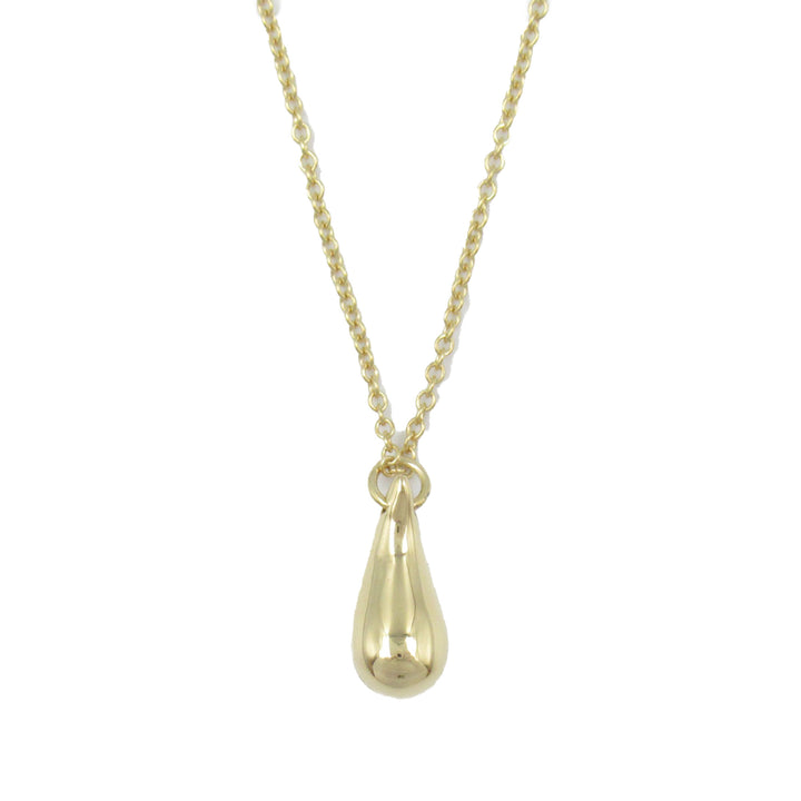 18K Yellow Gold Elsa Peretti Teardrop Pendant Necklace Gold - Gaby Paris