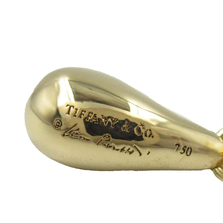 18K Yellow Gold Elsa Peretti Teardrop Pendant Necklace Gold - Gaby Paris