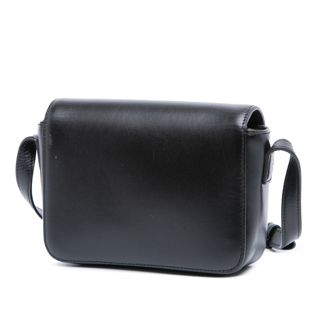 Celine Teen Shiny Cuir de veau Triomphe Crossbody Noir – GABY PARIS Authentique