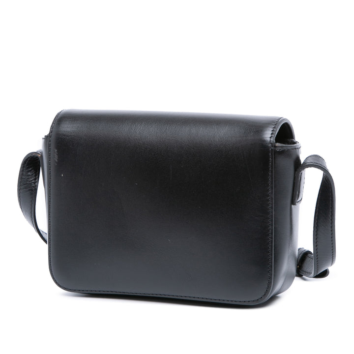 Celine Teen Shiny Cuir de veau Triomphe Crossbody Noir – GABY PARIS Authentique