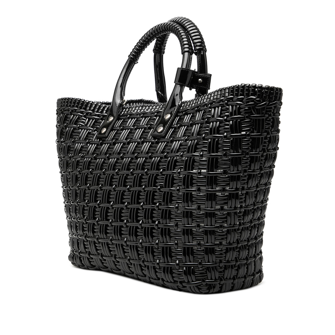 Balenciaga Small Faux Cuir Bistro Basket Sac