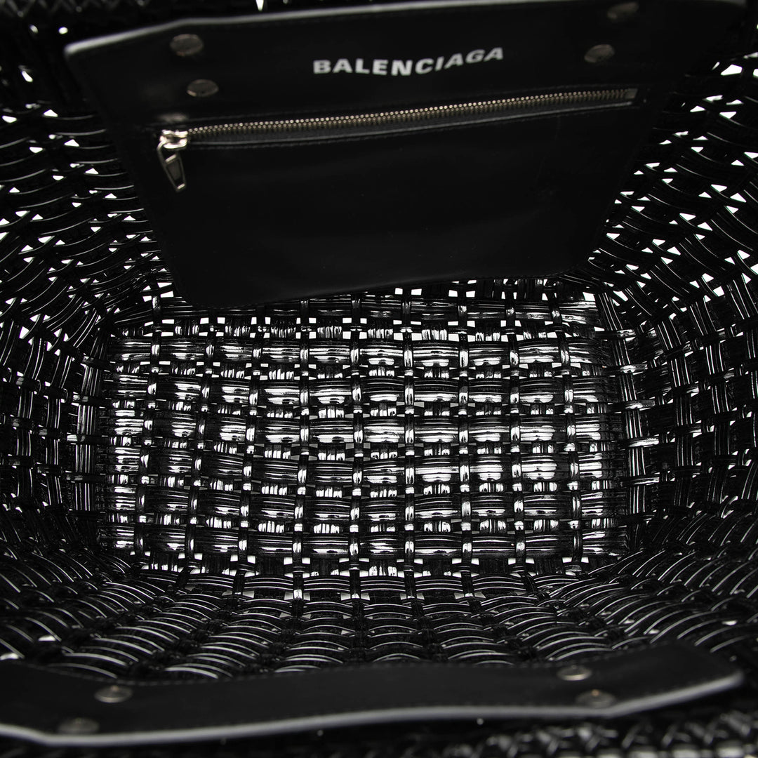 Balenciaga Small Faux Cuir Bistro Basket Sac