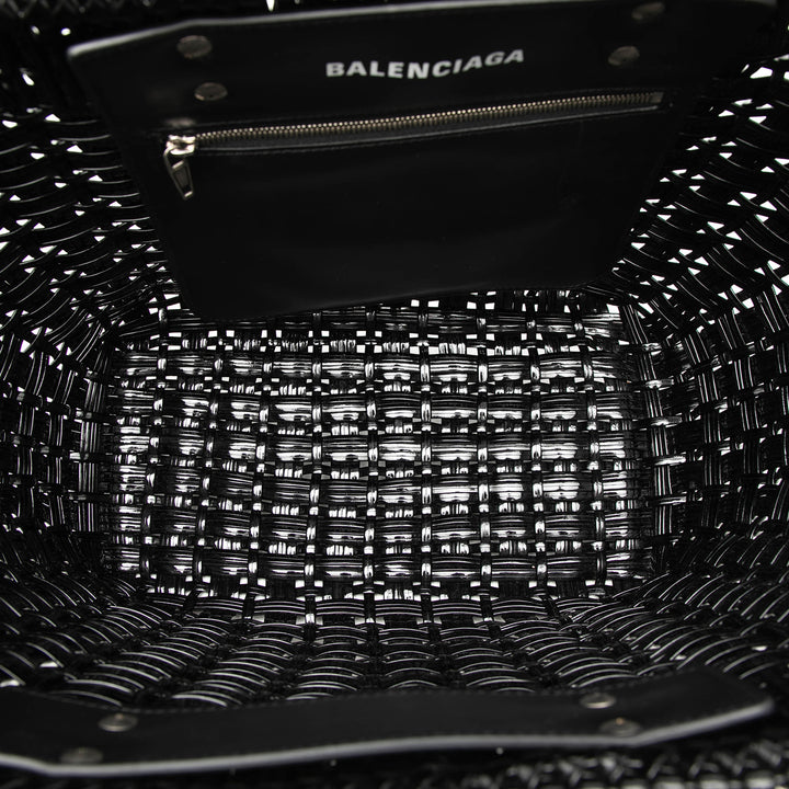 Balenciaga Small Faux Cuir Bistro Basket Sac