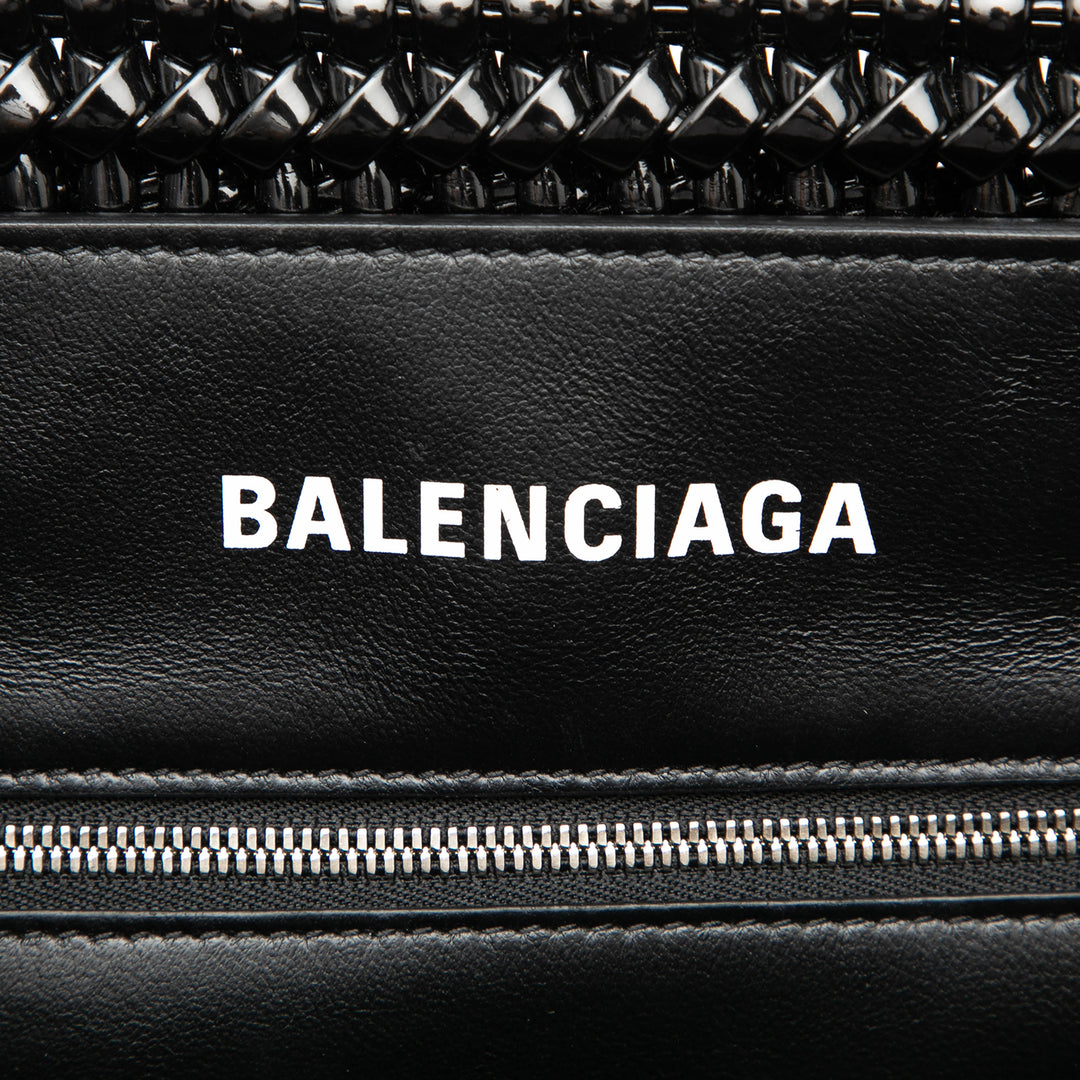 Balenciaga Small Faux Cuir Bistro Basket Sac