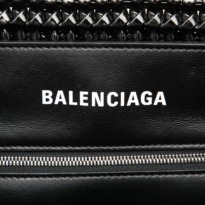 Balenciaga Small Faux Cuir Bistro Basket Sac