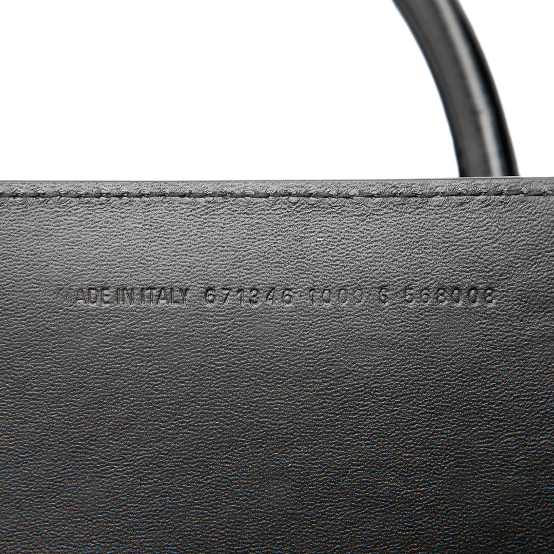 Balenciaga Small Faux Cuir Bistro Basket Sac