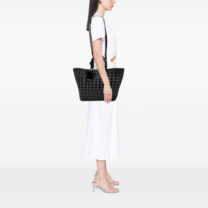 Balenciaga Small Faux Cuir Bistro Basket Sac