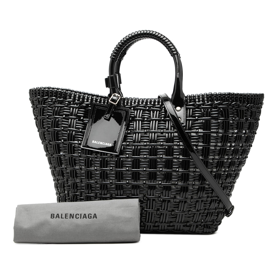 Balenciaga Small Faux Cuir Bistro Basket Sac
