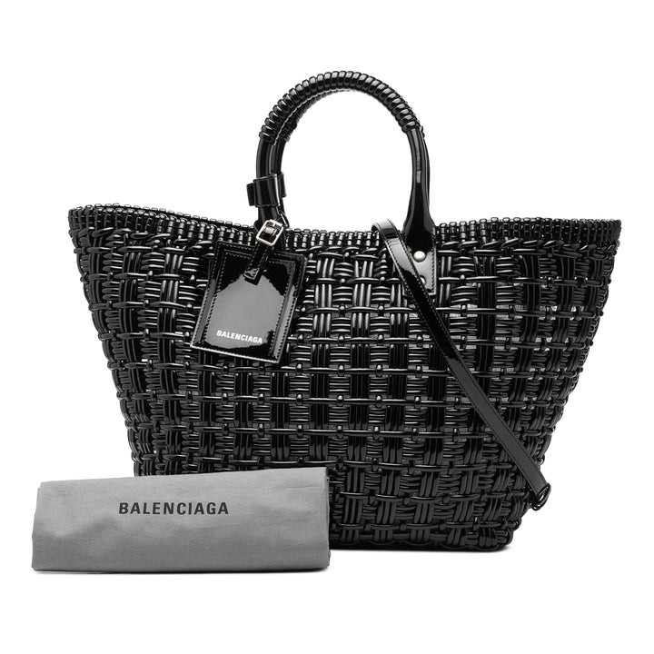 Balenciaga Small Faux Cuir Bistro Basket Sac