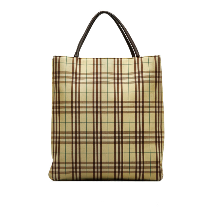 Burberry House Check Tote Brown - GABY PARIS