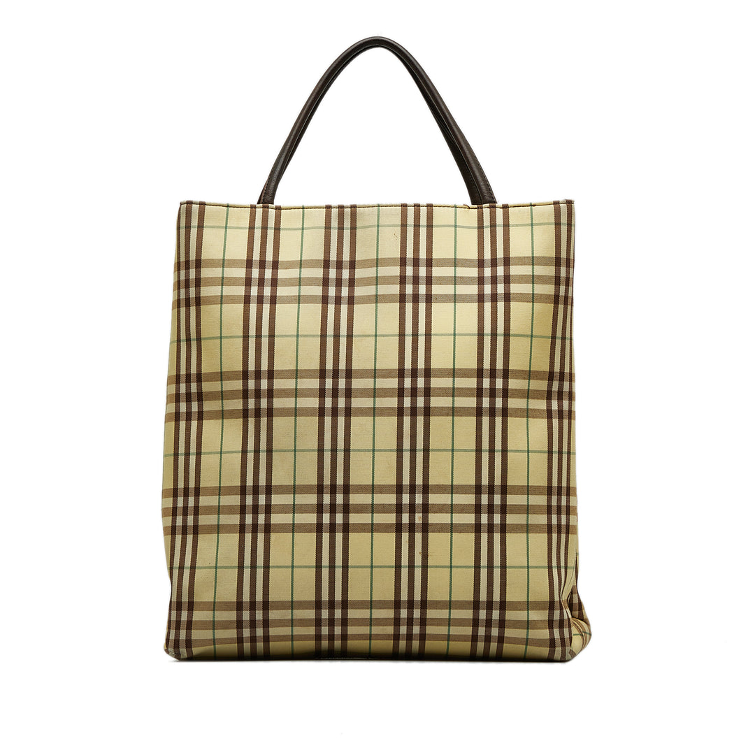 Burberry House Check Tote Brown - GABY PARIS