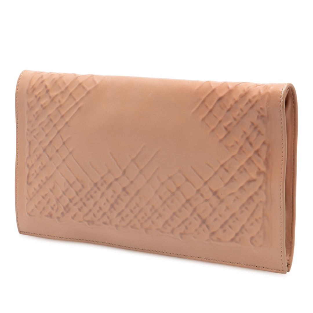 Bottega Veneta Nappa embossé Intrecciato Turn Lock Pochette