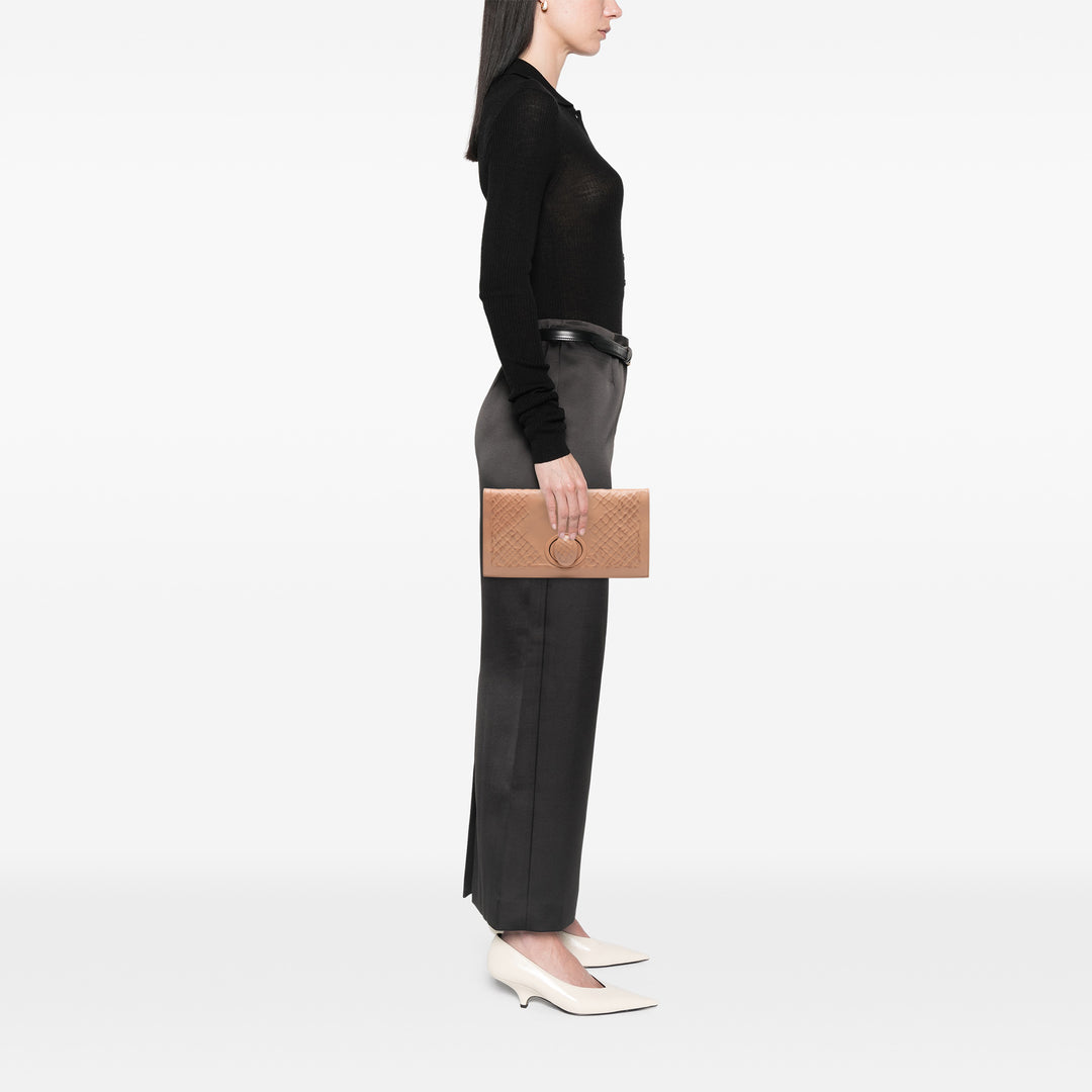 Bottega Veneta Nappa embossé Intrecciato Turn Lock Pochette