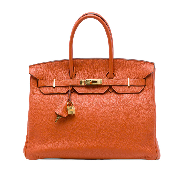 Birkin Retourne 35 Togo Orange